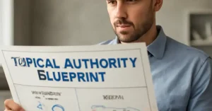 Topical Authority Blueprint, topical authority blueprint, how to build topical authority, dominate a niche in 90 days